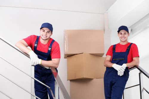 Moving team helping with a residential relocation in St Giles