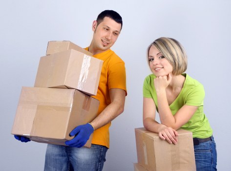 Unpacked household essentials arranged in a new St Giles home