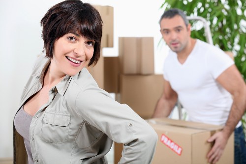 Checklist and packing materials for a home removal in St Giles