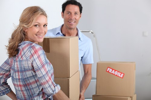 Household items prepared for a St Giles home removal